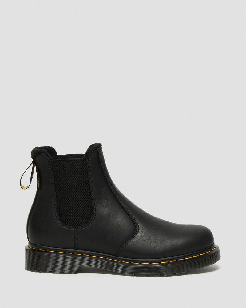 Dr Martens 2976 Warmwair Leren Enkellaars Heren Zwart | NL 371YXF